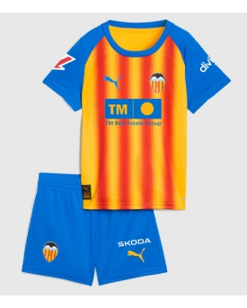 Billige Fotballdrakt Valencia Replika Tredjedraktsett Barn 2025-26 Kortermet (med bukser)